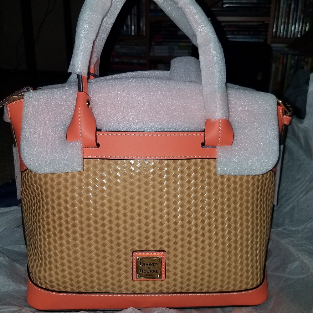Dooney & Bourke Beacon Woven Domed Satchel/wallet